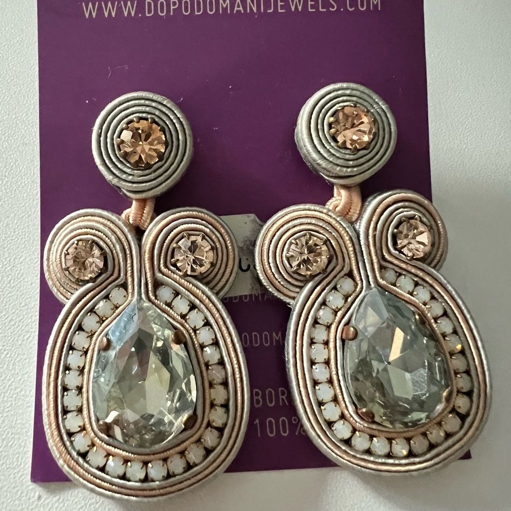 Silver and Gold Statement Earrings